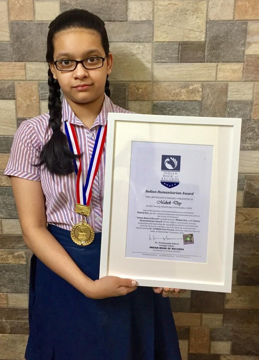 Mahek Dey - Indian Humanitarian Award