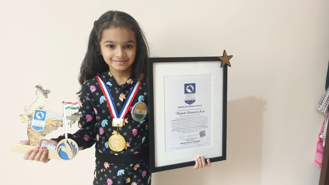 Vedanshi Ravirajsinh Zala - Indian Excellency Award