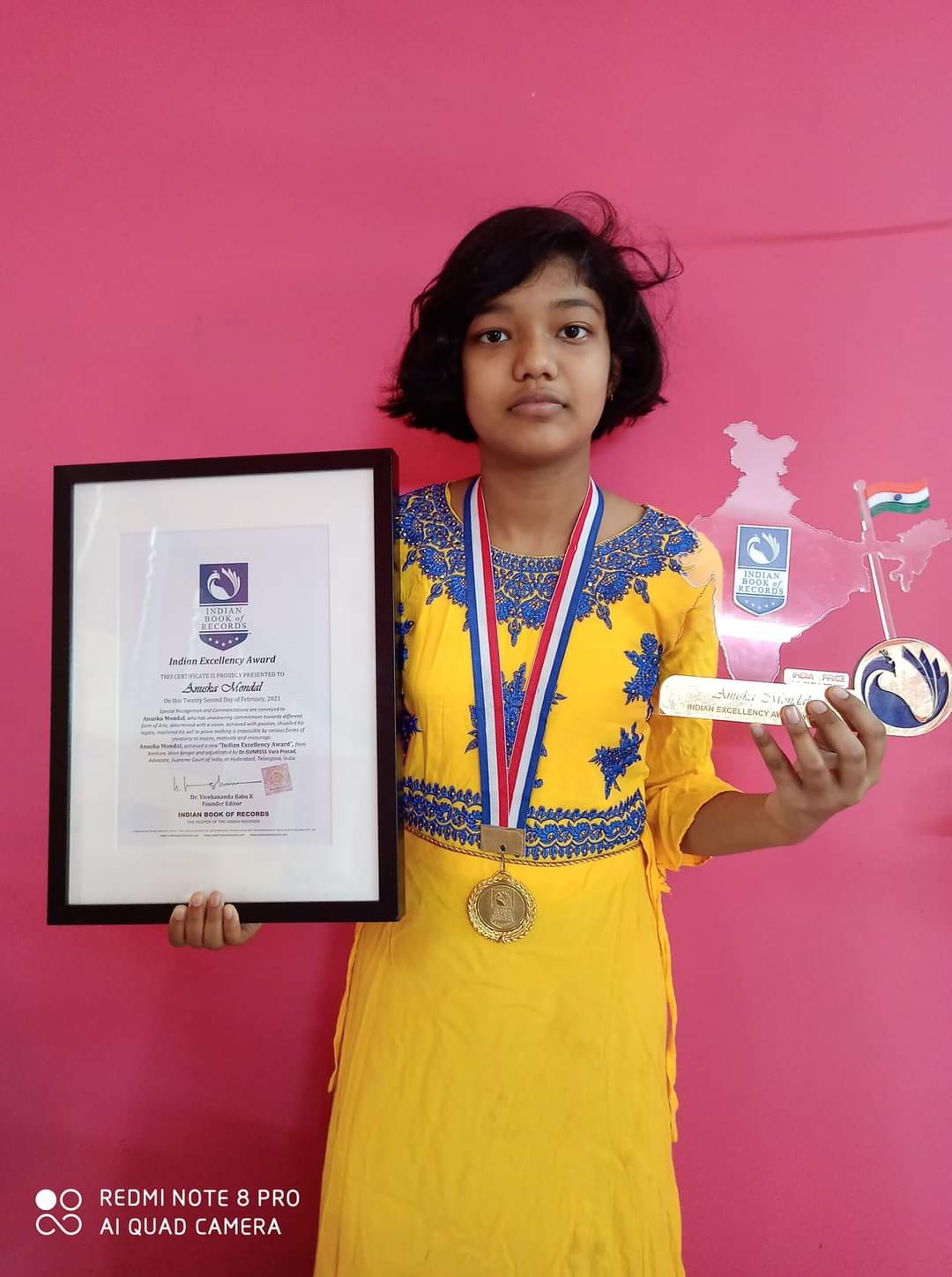 Anuska Mondal - INDIAN EXCELLENCY AWARD