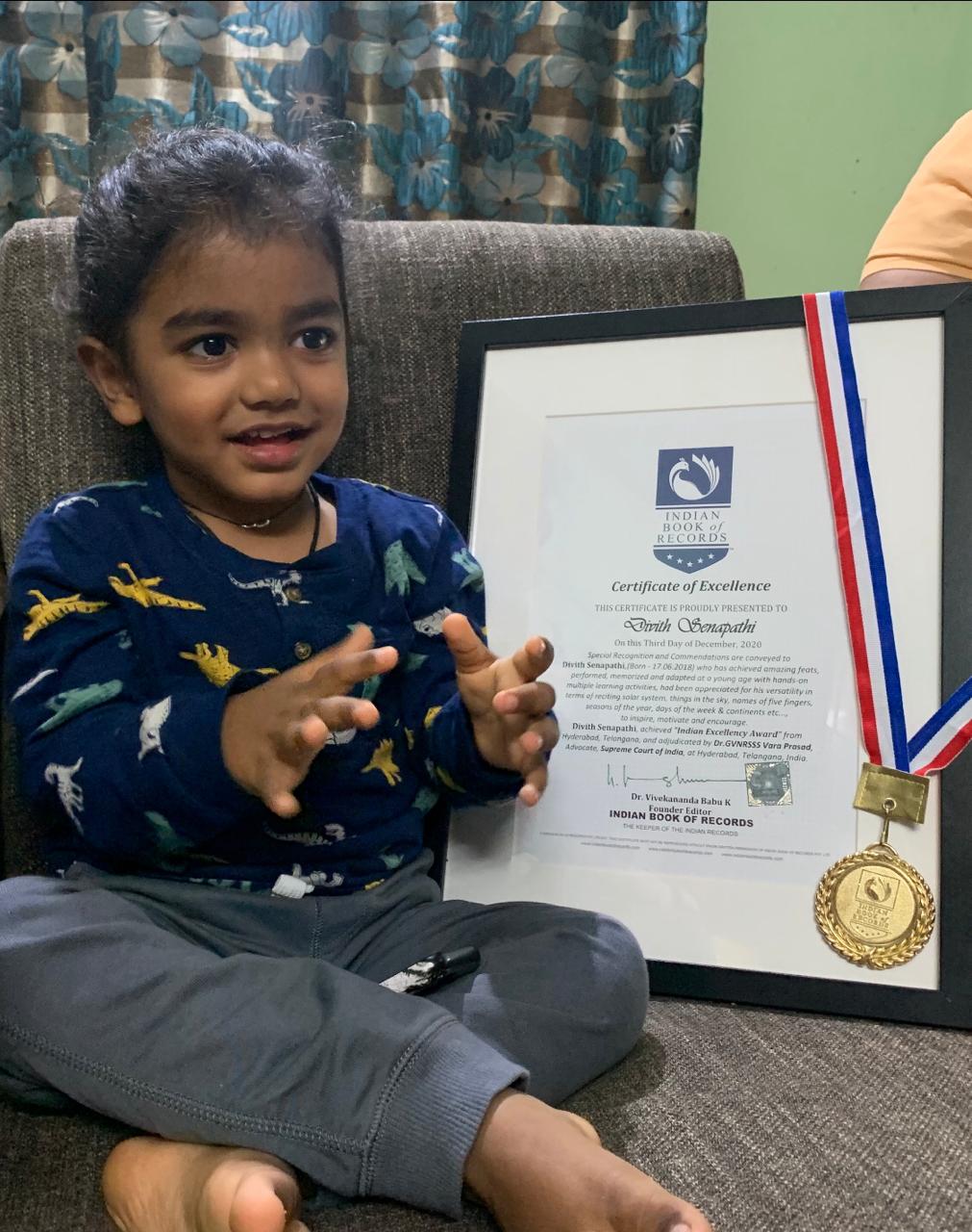 Divith Senapathi -Indian Excellency Award