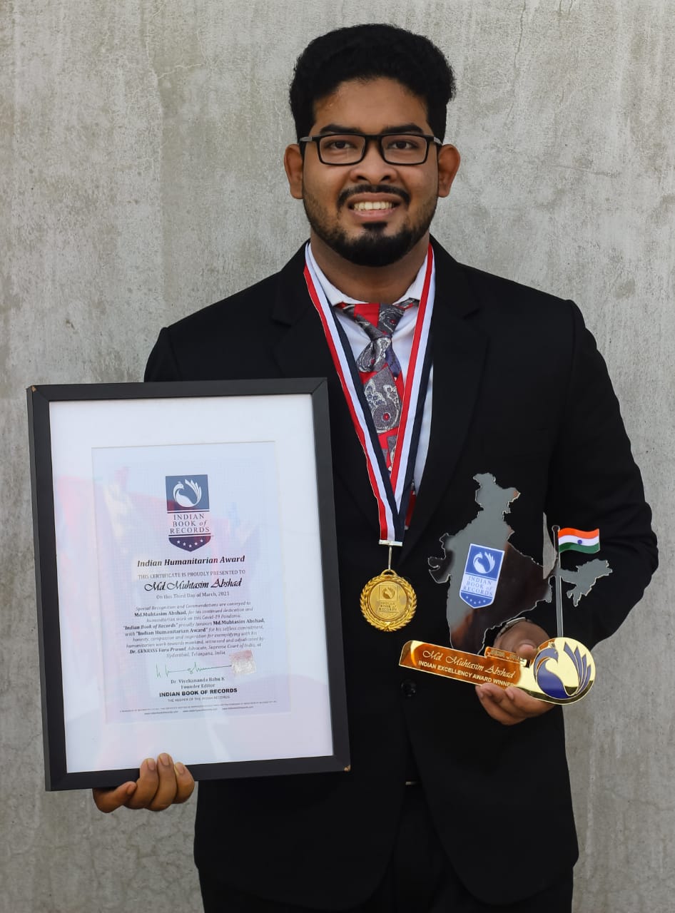 Md.Muhtasim Abshad - Indian Humanitarian Awardee